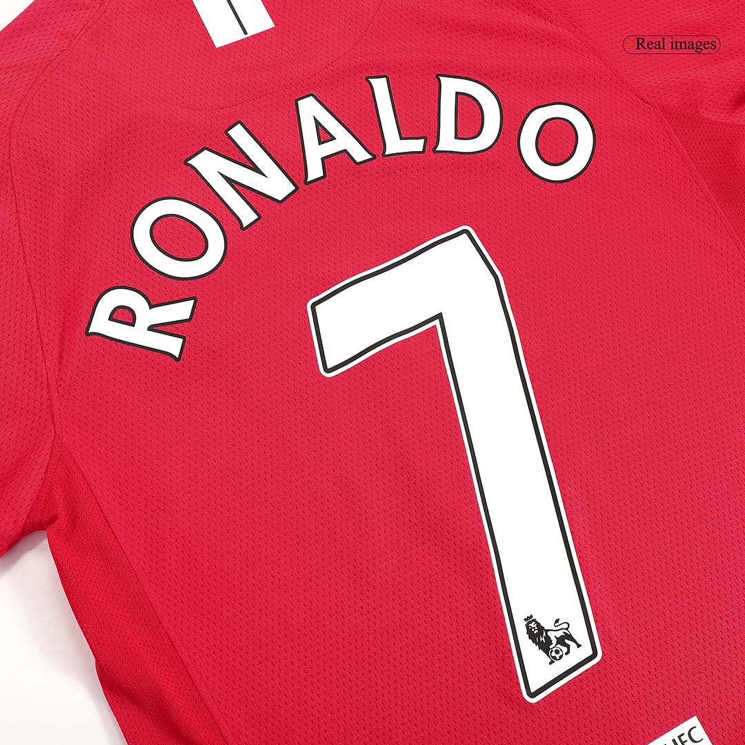 Retro Soccer Jersey RONALDO #7 Manchester United Home Long Sleeve 2007/08 - gogoalshop