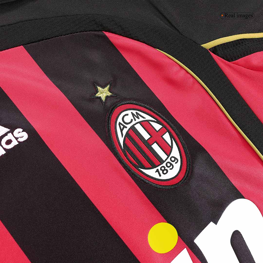 Retro Soccer Jersey KAKA' #22 AC Milan Home Long Sleeve 2006/07 - gogoalshop