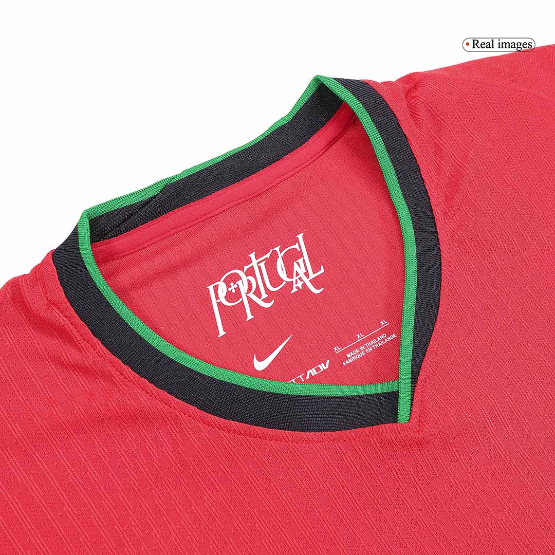 Portugal Home Authentic Soccer Jersey EURO - gogoalshop