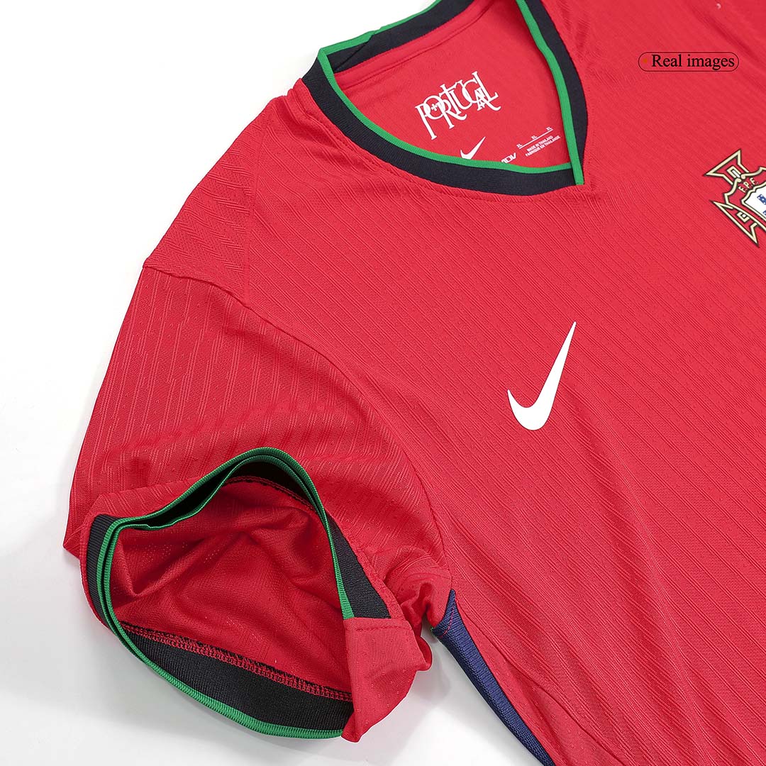 Portugal Home Authentic Soccer Jersey EURO - gogoalshop