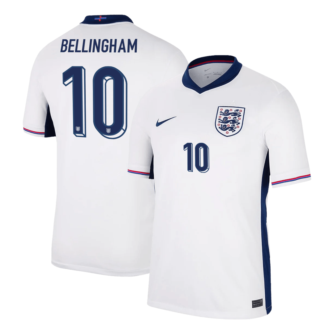 BELLINGHAM #10 England Home Soccer Jersey EURO - gogoalshop