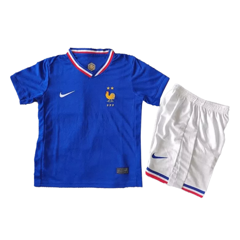 France Home Kids Soccer Jerseys Full Kit EURO 2024 - gogoalshop
