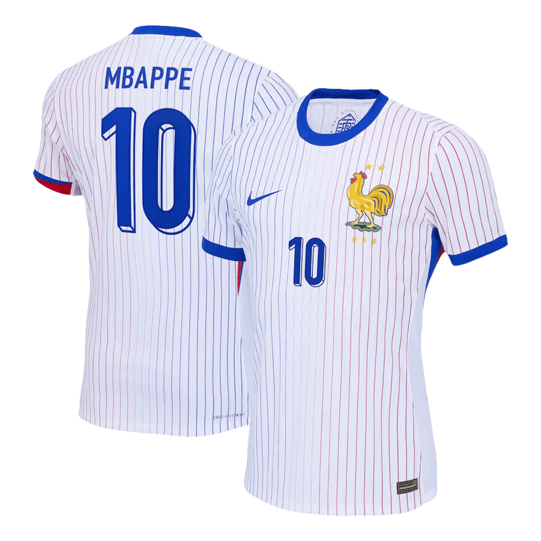 MBAPPE #10 France Away Authentic Soccer Jersey EURO - gogoalshop
