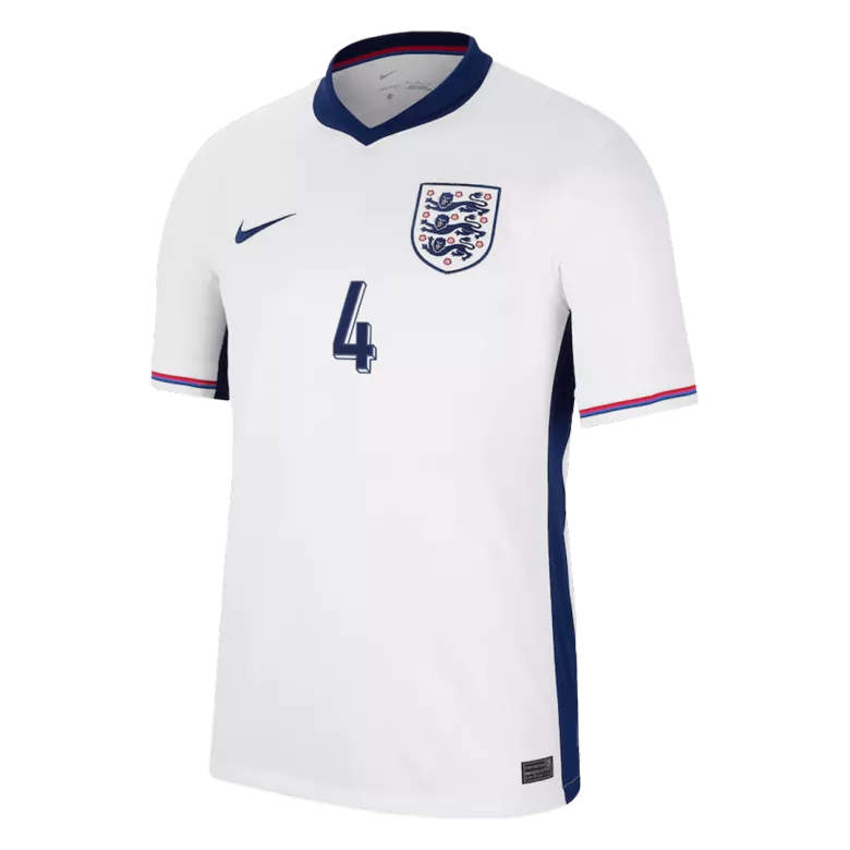 RICE #4 England Home Soccer Jersey EURO 2024 - gogoalshop