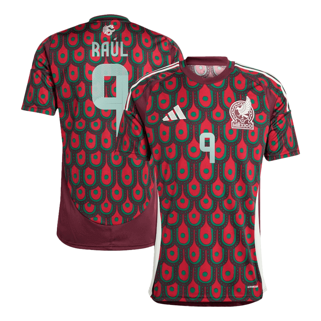 RAÚL #9 Mexico Home Soccer Jersey Copa America - gogoalshop