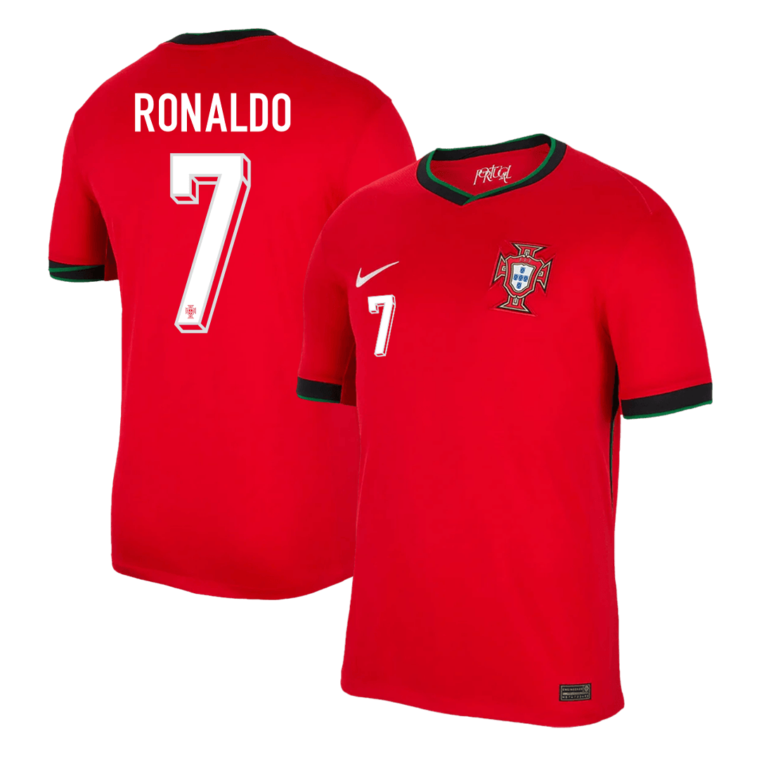 RONALDO #7 Portugal Home Soccer Jersey EURO - gogoalshop