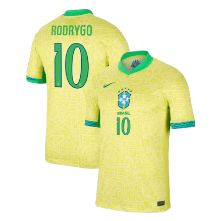 RODRYGO #10 Brazil Home Soccer Jersey Copa America 2024 - gogoalshop