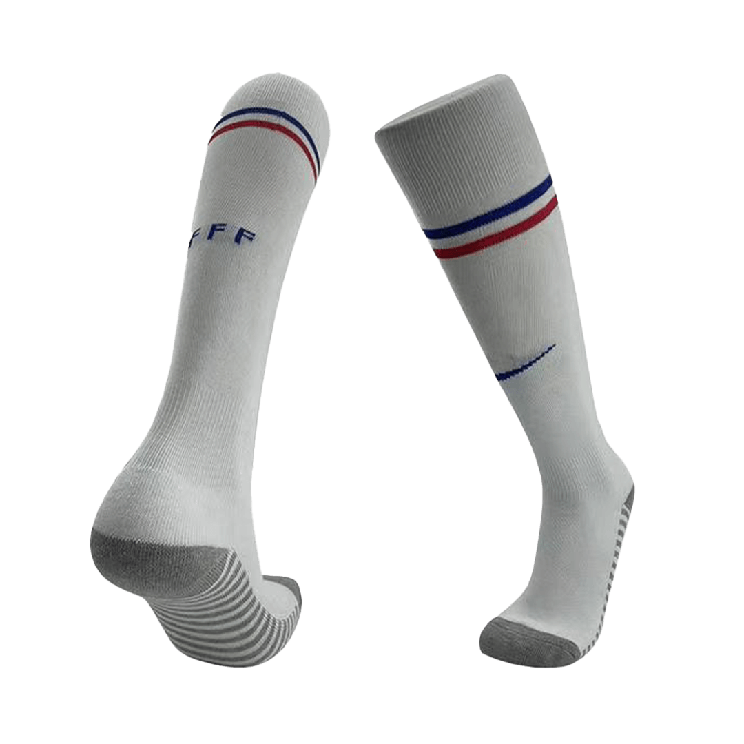 France Away Soccer Socks Kids - gogoalshop