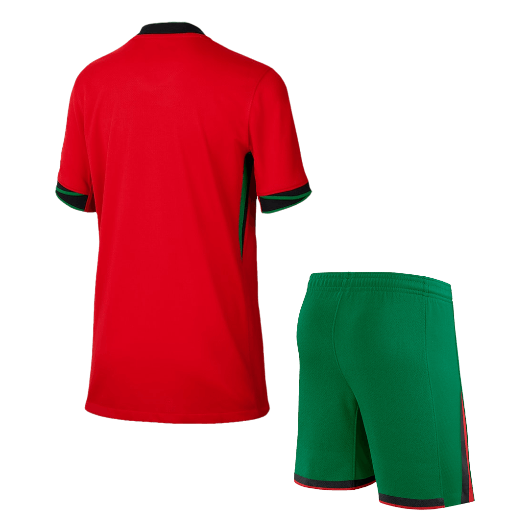 Portugal Home Kids Soccer Jerseys Kit EURO - gogoalshop
