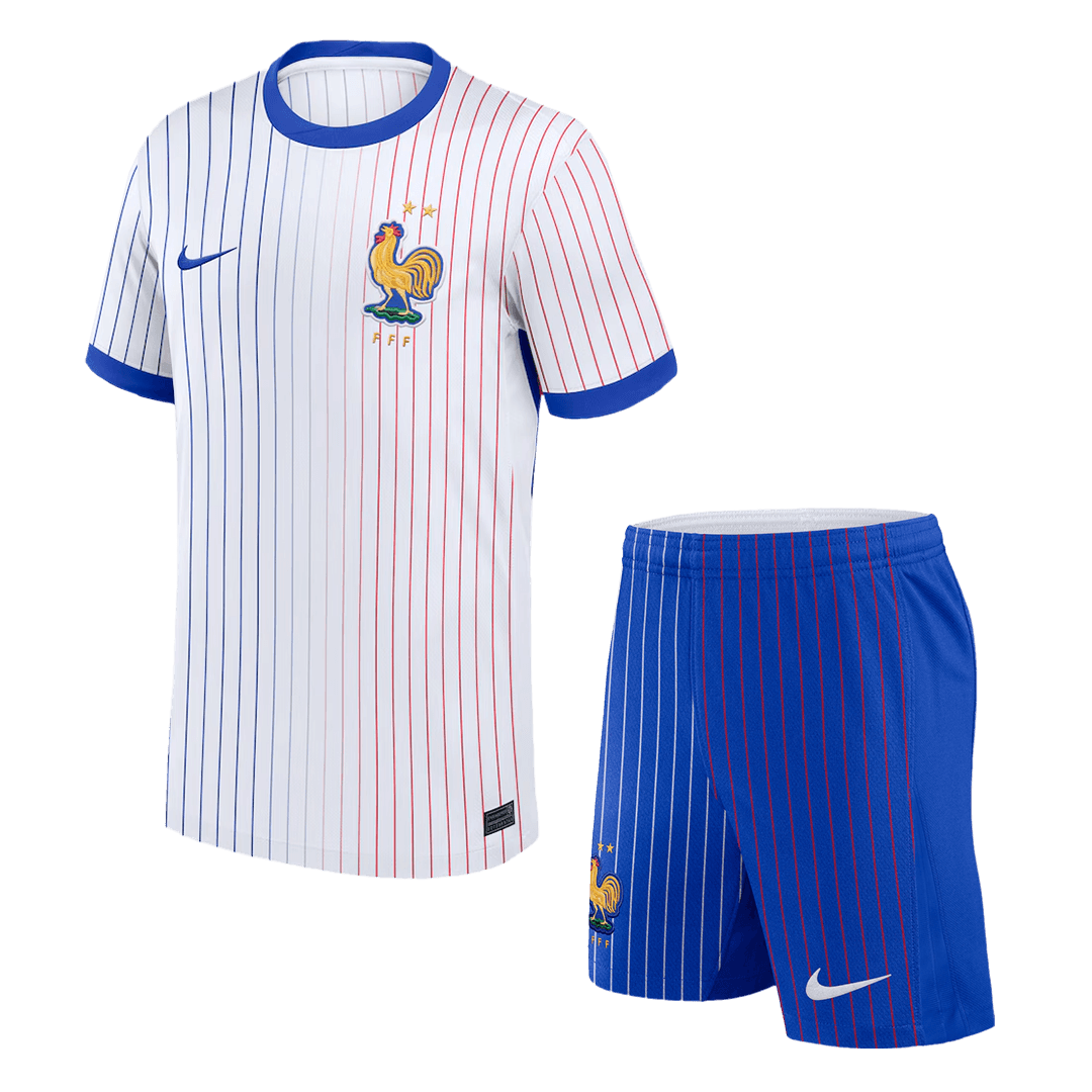France Away Soccer Jersey Kit(Jersey+Shorts) Euro - gogoalshop