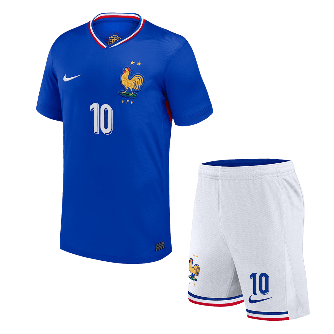MBAPPE #10 France Home Kids Soccer Jerseys Kit EURO - gogoalshop