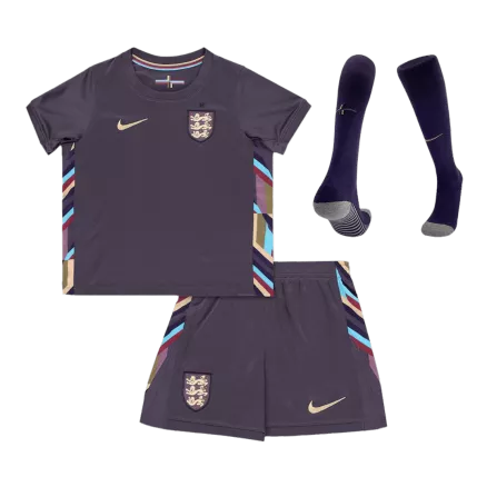 England Away Kids Soccer Jerseys Full Kit EURO 2024 - gogoalshop