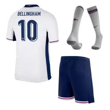 BELLINGHAM #10 England Home Kids Soccer Jerseys Full Kit EURO 2024 - gogoalshop