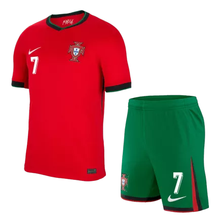 RONALDO #7 Portugal Home Jerseys Kit EURO 2024 - gogoalshop