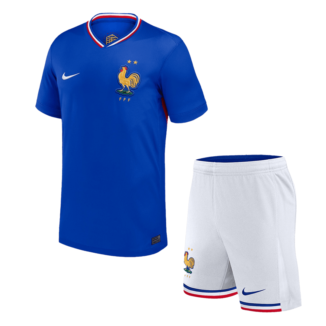 France Home Kids Soccer Jerseys Kit EURO - gogoalshop