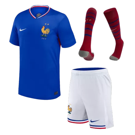 France Home Kids Soccer Jerseys Full Kit EURO 2024 - gogoalshop