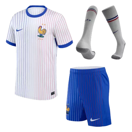 France Away Kids Soccer Jerseys Full Kit EURO 2024 - gogoalshop