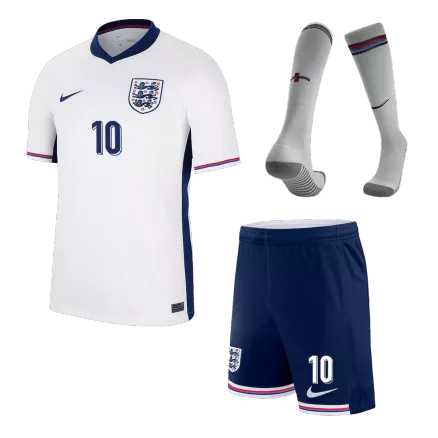 BELLINGHAM #10 England Home Kids Soccer Jerseys Full Kit EURO 2024 - gogoalshop