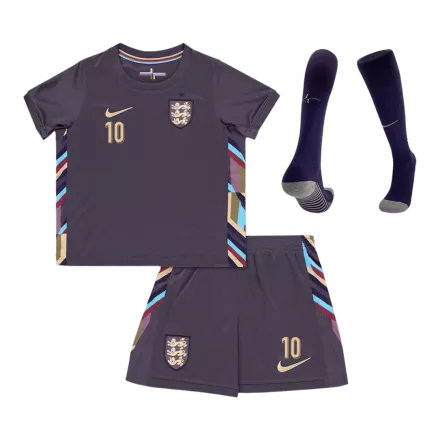 BELLINGHAM #10 England Away Kids Soccer Jerseys Full Kit EURO 2024 - gogoalshop