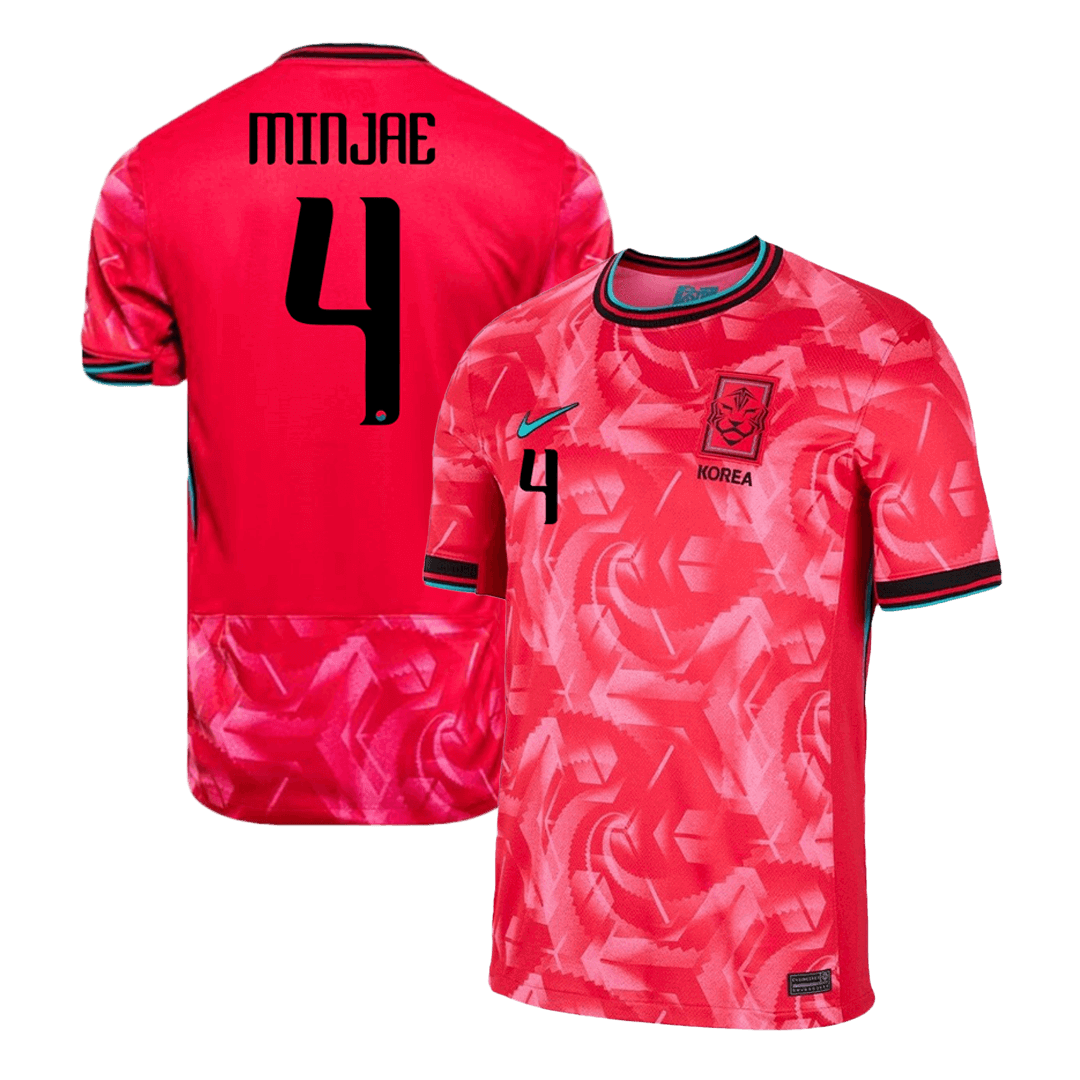 MINJAE #4 South Korea Home Soccer Jersey 2024 | Gogoalshop