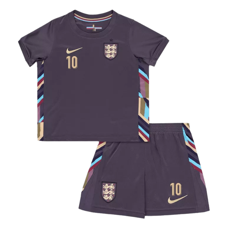 BELLINGHAM #10 England Away Kids Soccer Jerseys Kit EURO 2024 - gogoalshop