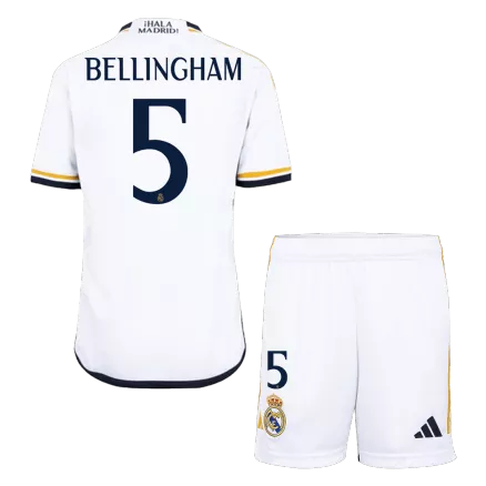 BELLINGHAM #5 Real Madrid Home Kids Soccer Jerseys Kit 2023/24 - gogoalshop