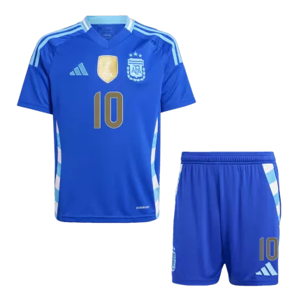 MESSI #10 Argentina Away Kids Soccer Jerseys Kit Copa America 2024 - gogoalshop