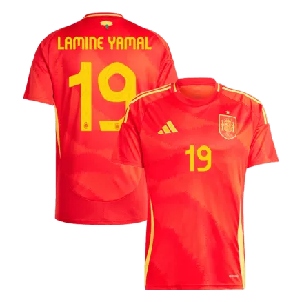 LAMINE YAMAL #19 Spain Home Soccer Jersey EURO 2024 - gogoalshop