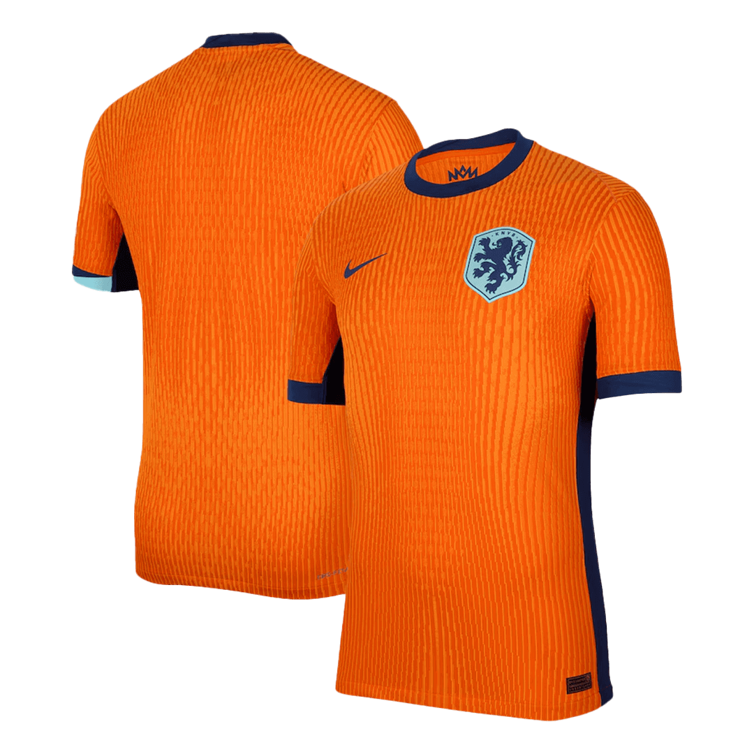 Netherlands Home Authentic Soccer Jersey EURO - gogoalshop