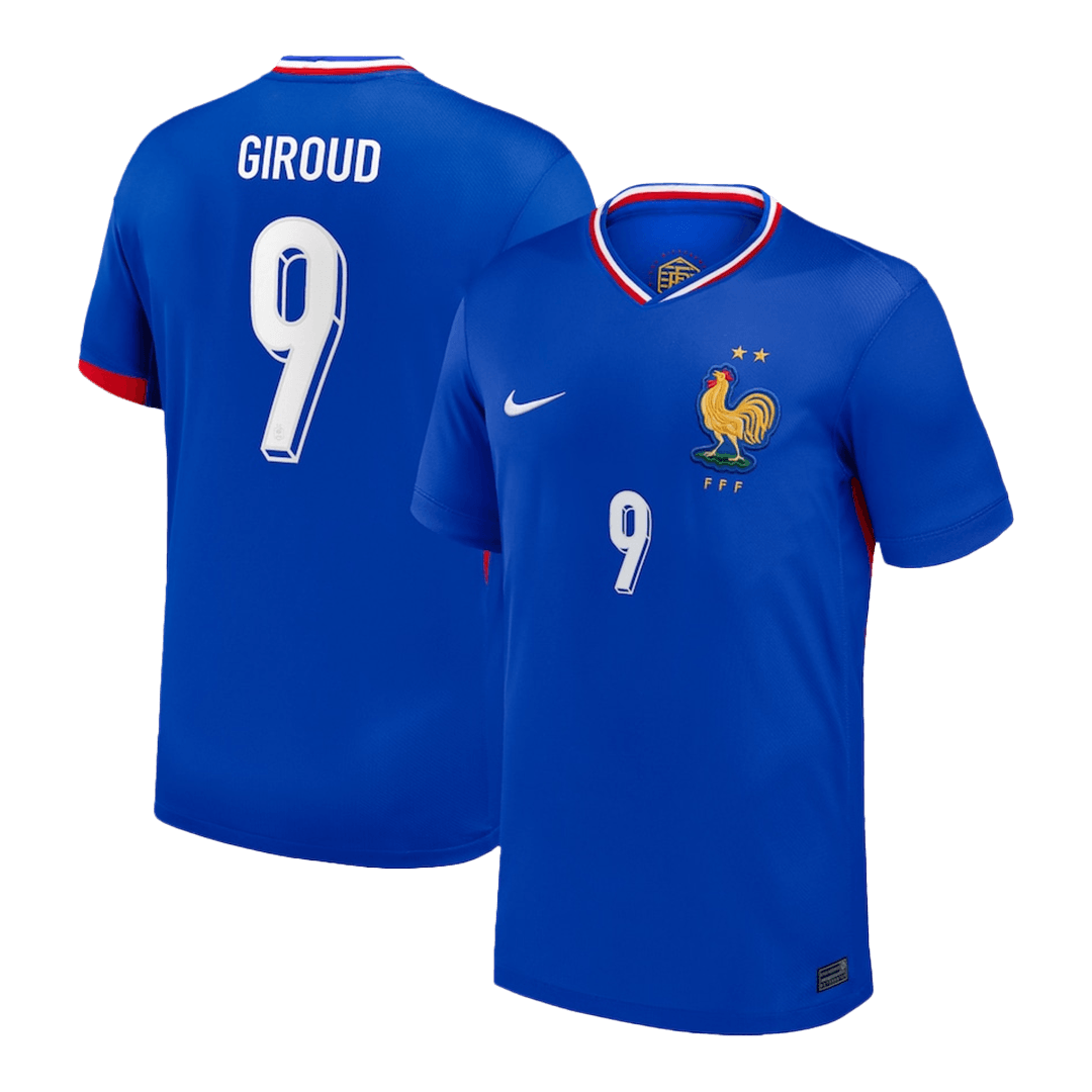 GIROUD #9 France Home Soccer Jersey EURO - gogoalshop