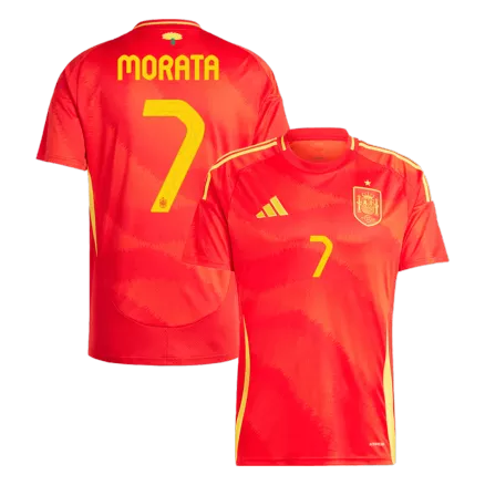 MORATA #7 Spain Home Soccer Jersey EURO 2024 - gogoalshop