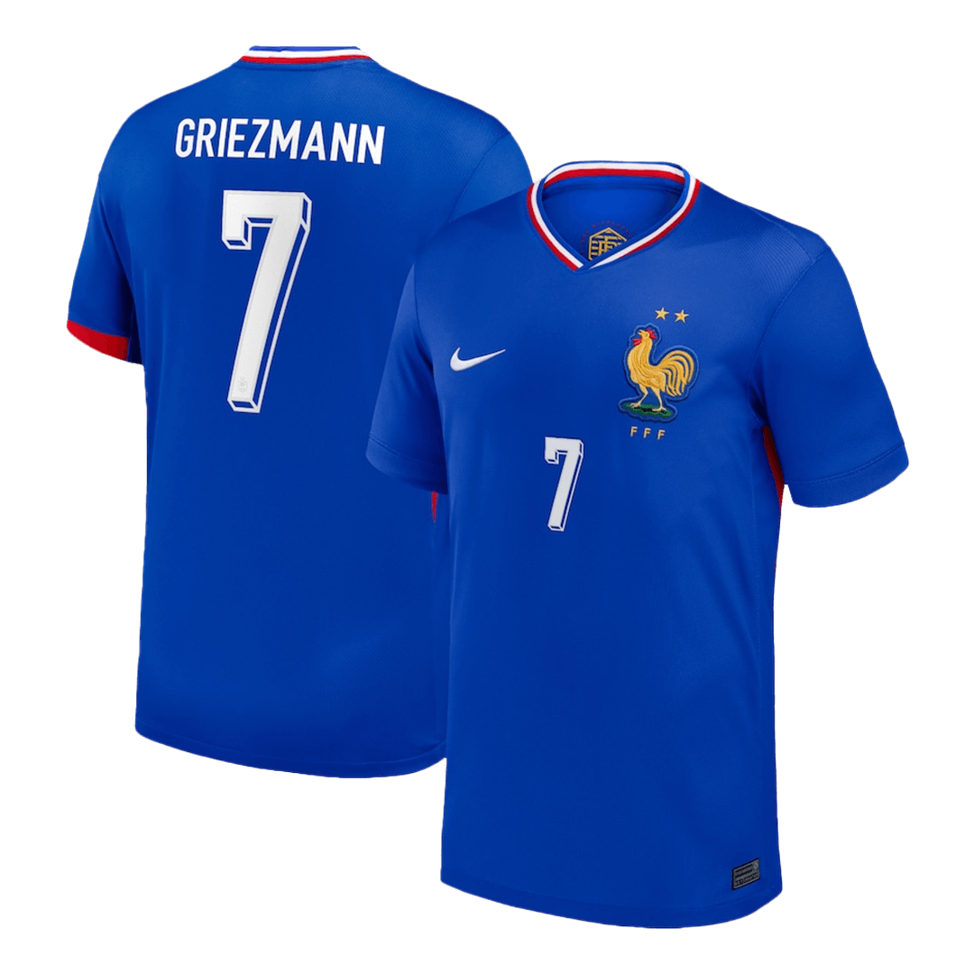 GRIEZMANN #7 France Home Soccer Jersey EURO - gogoalshop