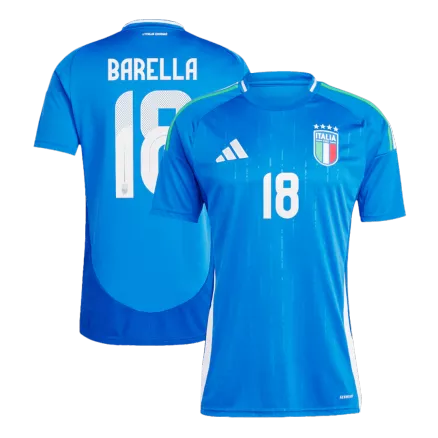 BARELLA #18 Italy Home Soccer Jersey EURO 2024 - gogoalshop