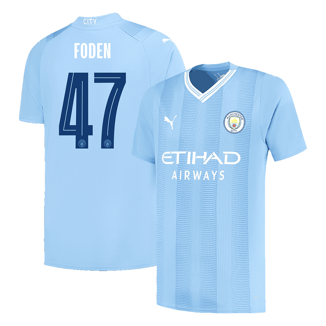 FODEN #47 Manchester City Home Soccer Jersey 2023/24 - gogoalshop