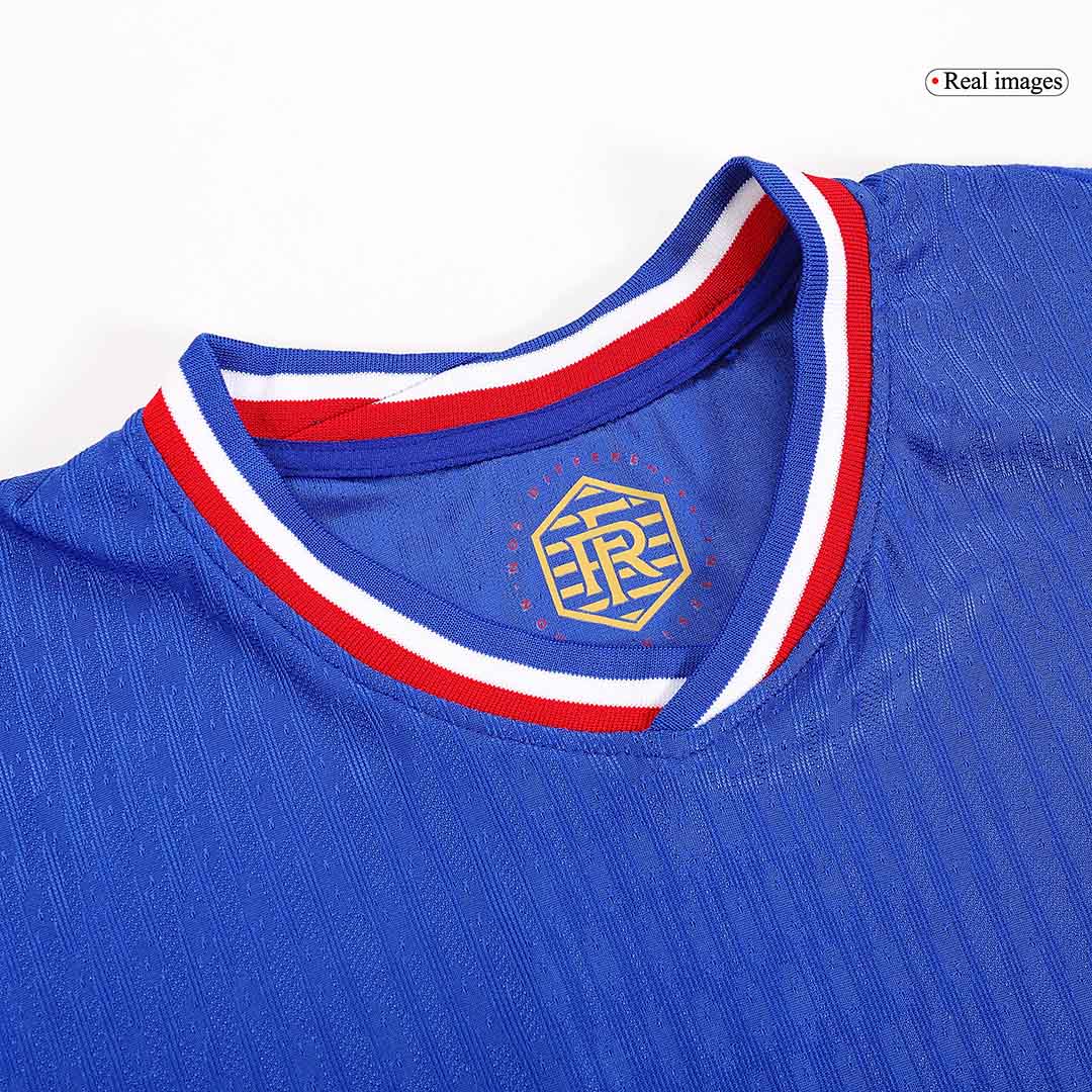 France Home Authentic Soccer Jersey EURO - gogoalshop