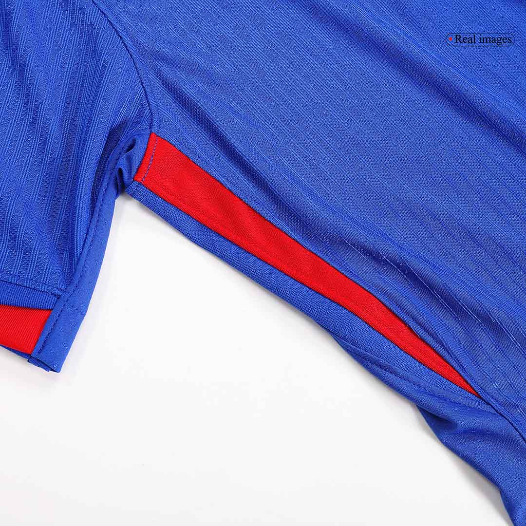 France Home Authentic Soccer Jersey EURO - gogoalshop