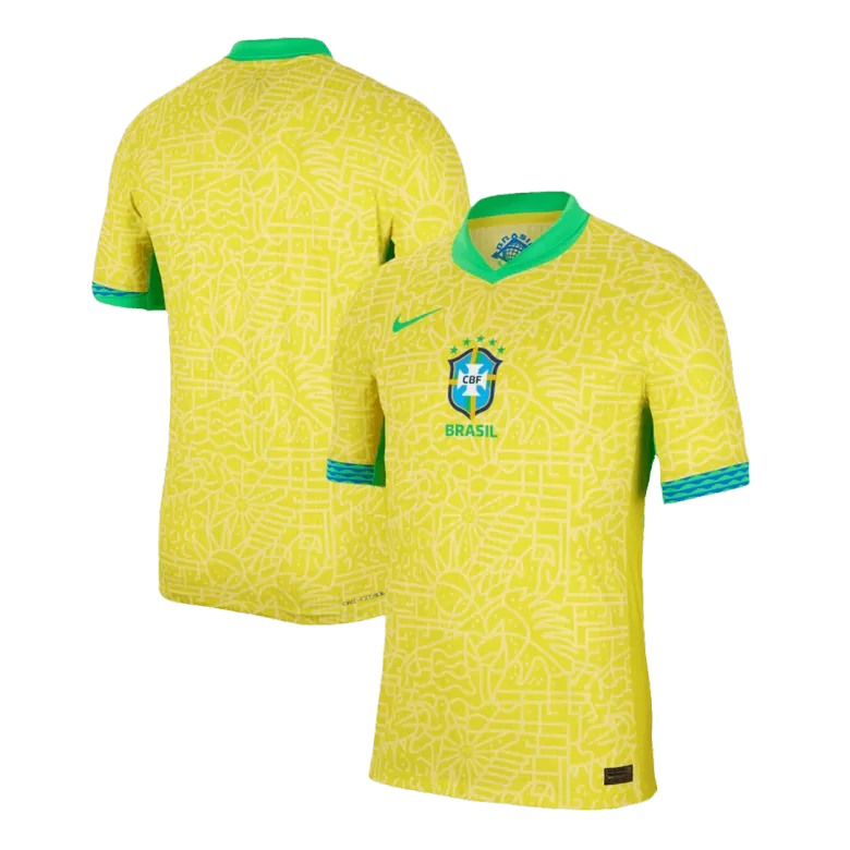 Brazil Home Authentic Soccer Jersey 2024 - gogoalshop