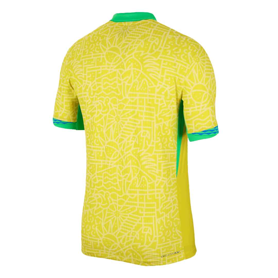 Brazil Home Authentic Soccer Jersey - gogoalshop