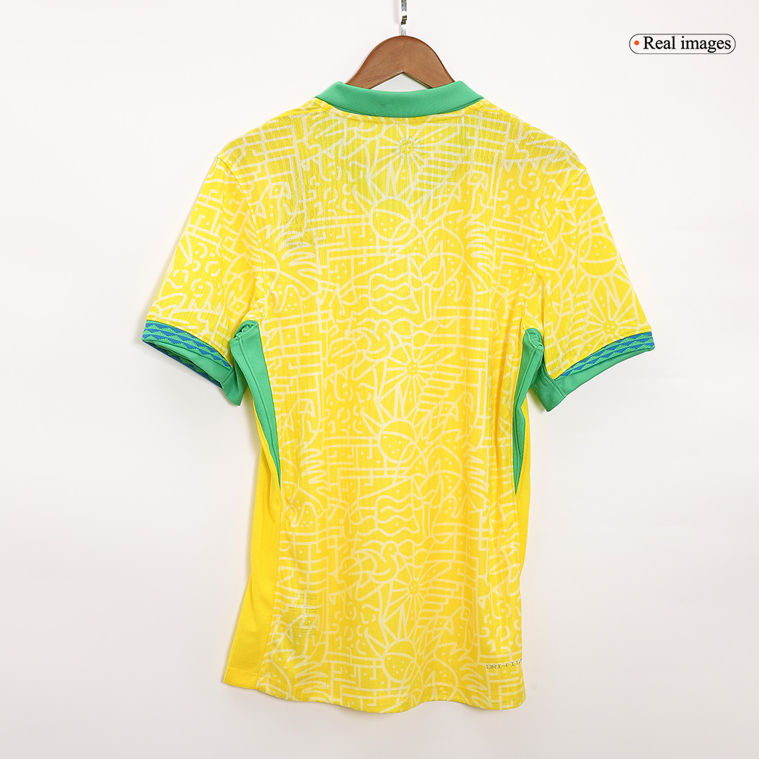 Brazil Home Authentic Soccer Jersey - gogoalshop