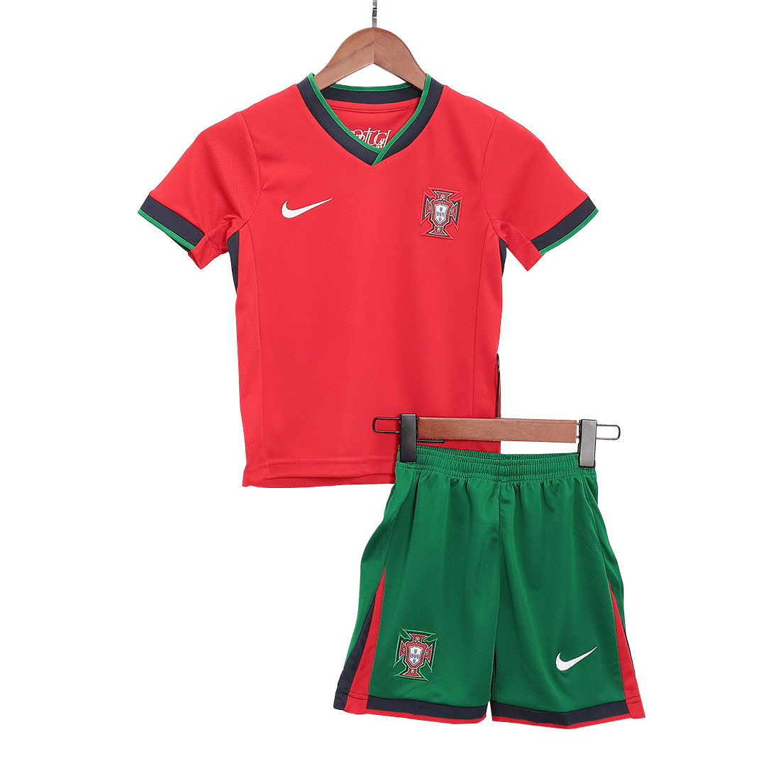 Portugal Home Kids Soccer Jerseys Kit EURO - gogoalshop