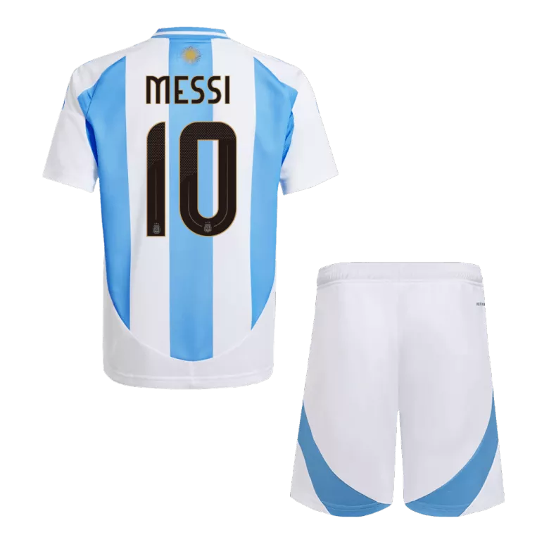 MESSI #10 Argentina Home Kids Soccer Jerseys Kit Copa America 2024 - gogoalshop
