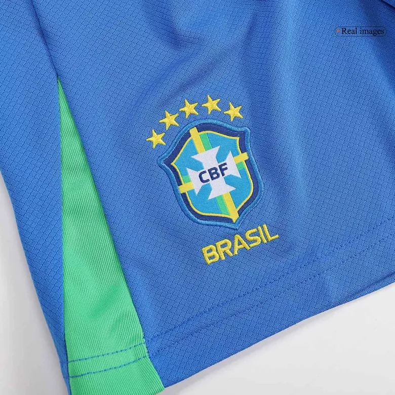 Brazil Home Kids Soccer Jerseys Kit Copa America 2024 - gogoalshop