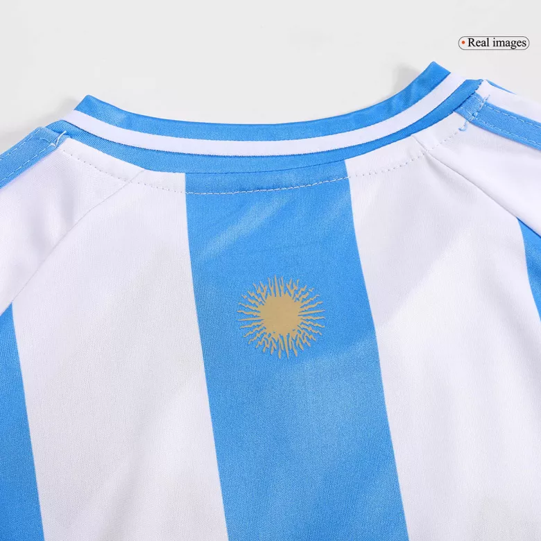 Argentina Home Kids Soccer Jerseys Kit Copa America 2024 - gogoalshop