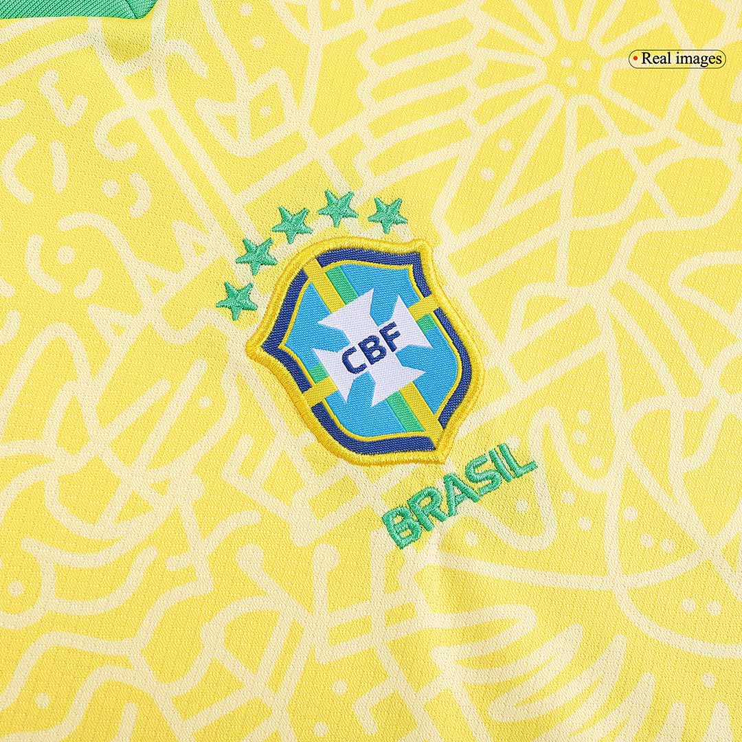 Brazil Home Kids Soccer Jerseys Kit Copa America - gogoalshop