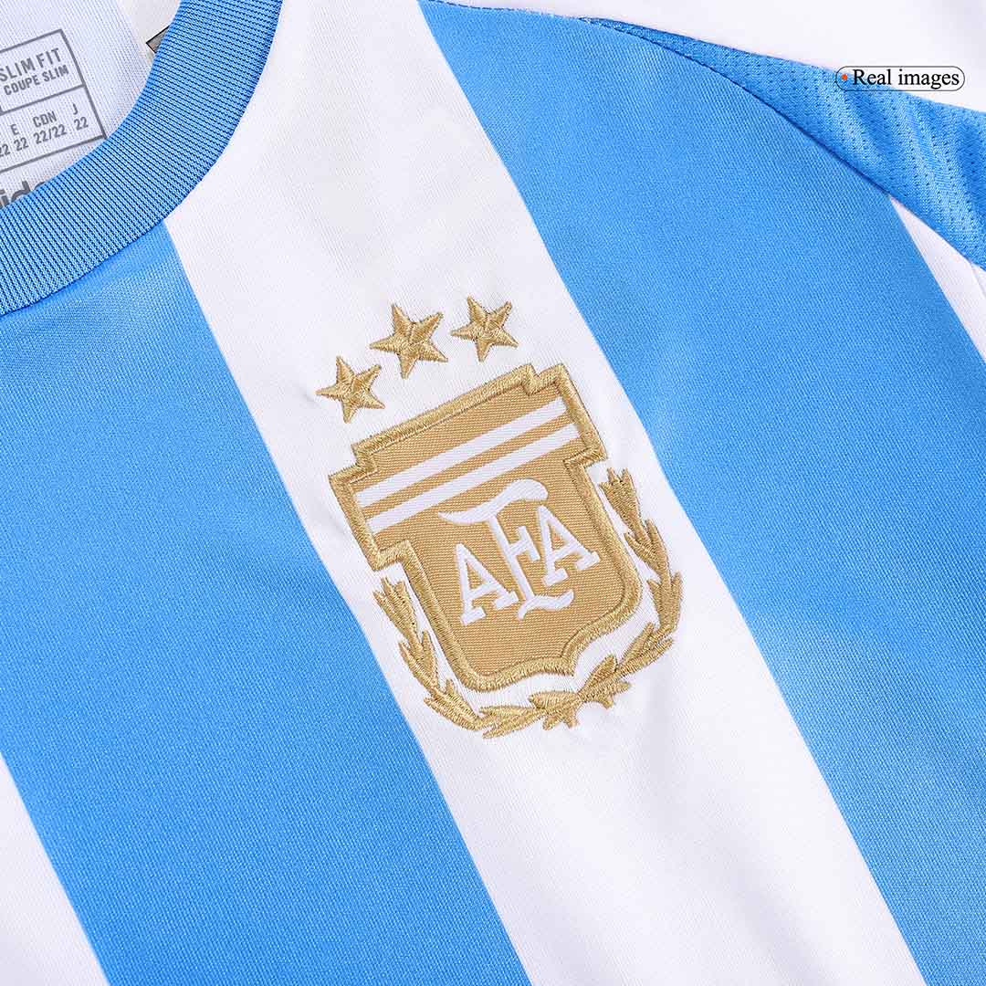 Argentina Home Kids Soccer Jerseys Kit Copa America - gogoalshop