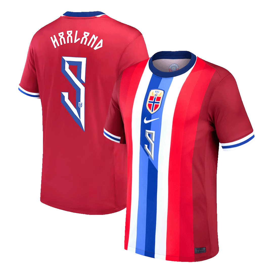 HAALAND #9 Norway Home Soccer Jersey - gogoalshop