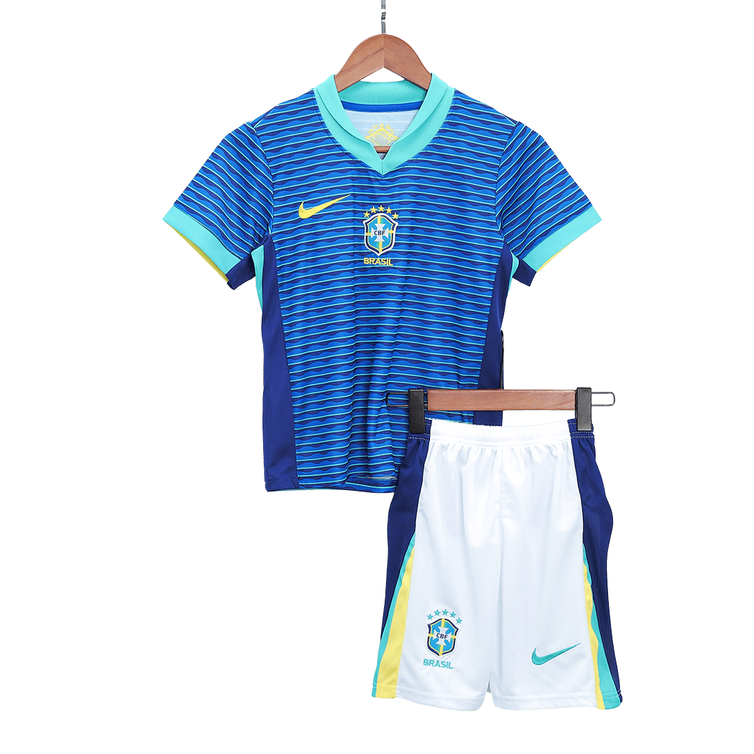 Brazil Away Kids Soccer Jerseys Kit Copa America - gogoalshop