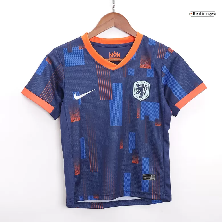 Netherlands Away Kids Soccer Jerseys Kit EURO 2024 - gogoalshop