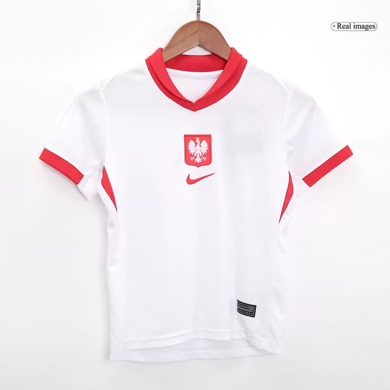 Poland Home Kids Soccer Jerseys Kit EURO 2024 - gogoalshop