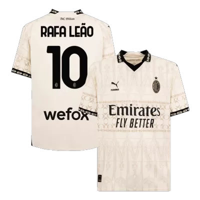 ACミラン 23-24 4th黒 Pleasures Rafa Leao #10 Rafa Leão AC Milan 23/24 Pleasures Jersey - JerseyMotion -